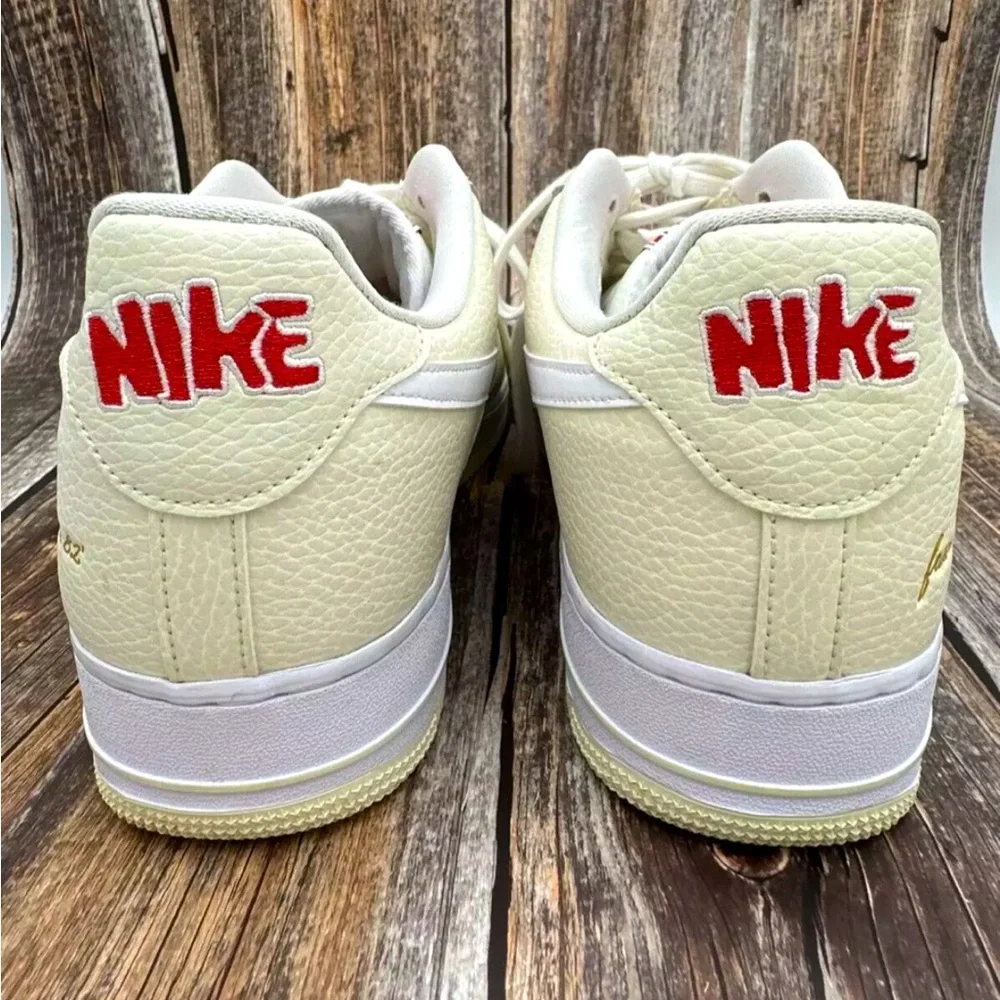 Nike Air Force 1 '07 PRM EMB 'Popcorn' Coconut Milk CW2919-100 Men’s Size 14 AF1